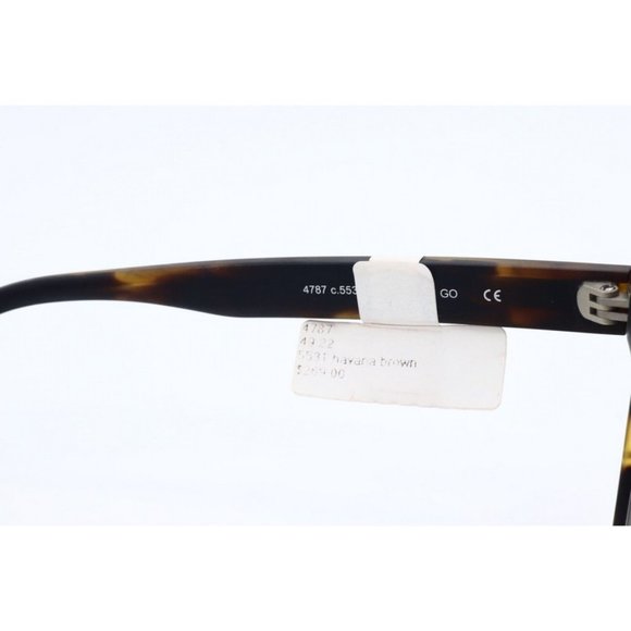 New Prodesign Denmark 4787 c.5531 Oval Havana Eyeglasses Demo Lenses 49mm - Picture 4 of 6